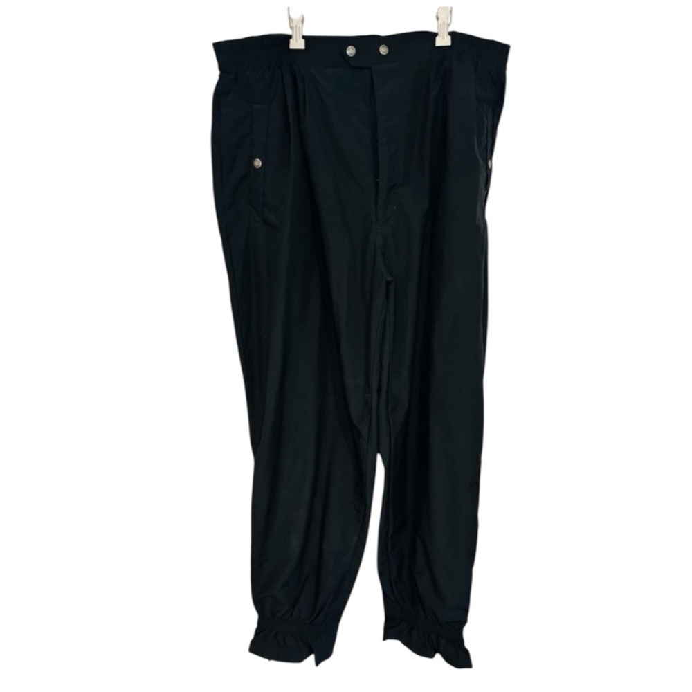 Titleist Men's 100% Microfiber Polyester Black Cargo Windbreaker Style Pants